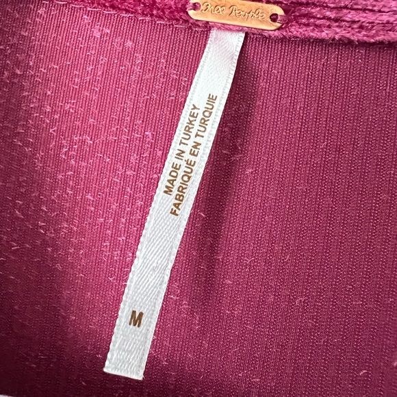 Free People Kit Kat Lounge Velour shirt and wide leg pant in pink - Picture 8 of 11